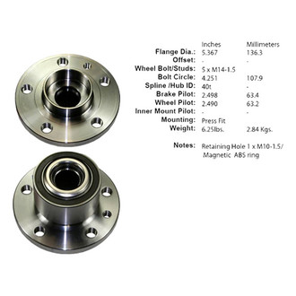 Centric® - C-Tek™ Front Passenger Side Standard Driven Wheel Bearing and Hub Assembly