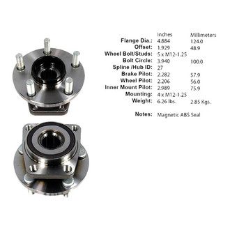 Centric® - Premium™ Front Passenger Side Driven Wheel Bearing and Hub Assembly
