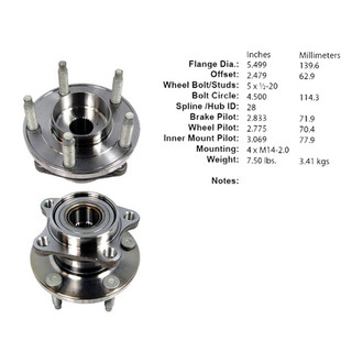 Centric® - C-Tek™ Rear Passenger Side Standard Driven Wheel Bearing and Hub Assembly