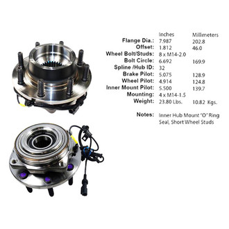 Centric® - C-Tek™ Front Passenger Side Standard Driven Wheel Bearing and Hub Assembly