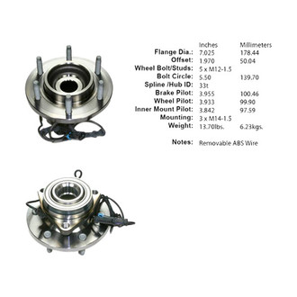 Centric® - C-Tek™ Front Passenger Side Standard Driven Wheel Bearing and Hub Assembly