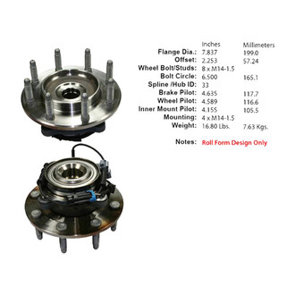 Centric® - C-Tek™ Front Passenger Side Standard Driven Wheel Bearing and Hub Assembly