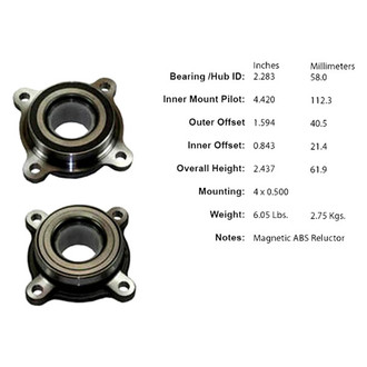 Centric® - Premium™ Front Passenger Side Flanged Wheel Bearing Module