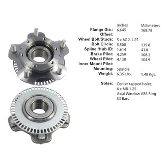 Centric® - C-Tek™ Front Passenger Side Standard Non-Driven Wheel Bearing and Hub Assembly