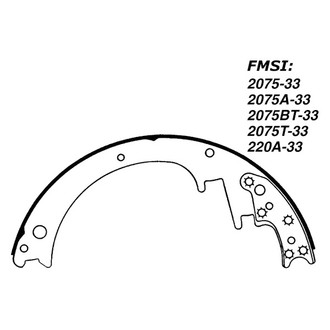 Centric® - Premium Drum Brake Shoes