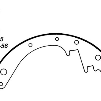 Centric® 111.00550 - Premium Rear Drum Brake Shoes