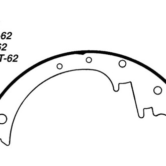 Centric® - Premium Front Drum Brake Shoes