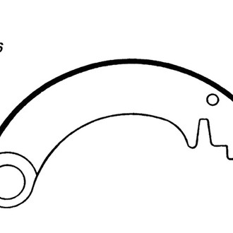 Centric® - Premium Rear Drum Brake Shoes