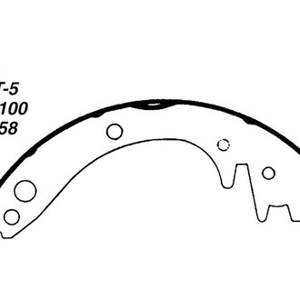 Centric® - Premium Rear Drum Brake Shoes