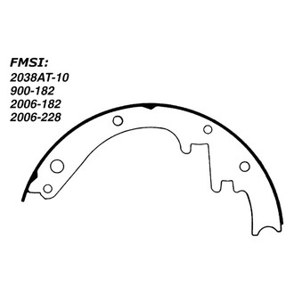 Centric® - Premium Front Drum Brake Shoes