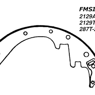 Centric® - Premium Front Drum Brake Shoes