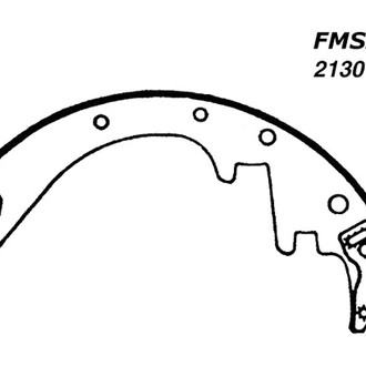 Centric® - Premium Rear Drum Brake Shoes
