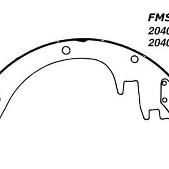 Centric® - Premium Front Drum Brake Shoes