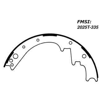 Centric® - Premium Rear Drum Brake Shoes