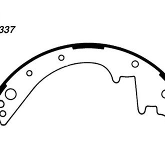 Centric® - Premium Front Drum Brake Shoes
