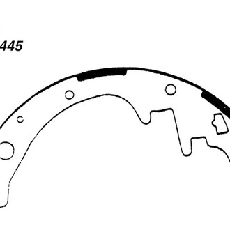 Centric® - Premium Rear Drum Brake Shoes