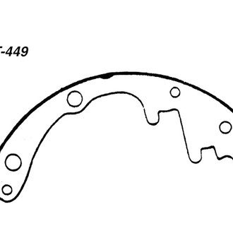 Centric® - Premium Rear Drum Brake Shoes