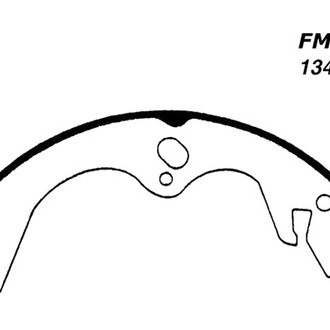 Centric® - Premium Rear Drum Brake Shoes
