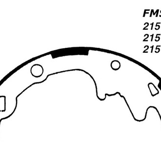 Centric® - Premium Rear Drum Brake Shoes