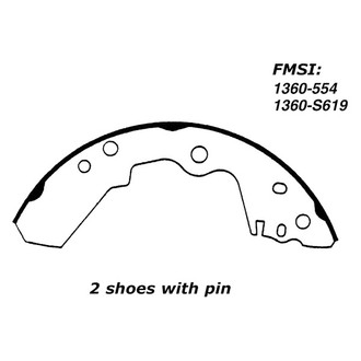 Centric® - Premium Drum Brake Shoes