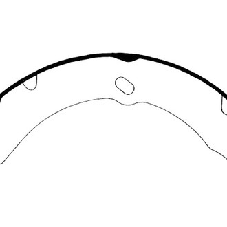 Centric® - Premium Rear Drum Brake Shoes