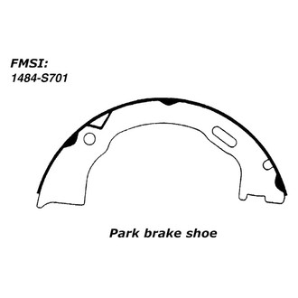 Centric® - Premium Rear Parking Brake Shoes
