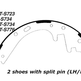 Centric® - Premium Drum Brake Shoes