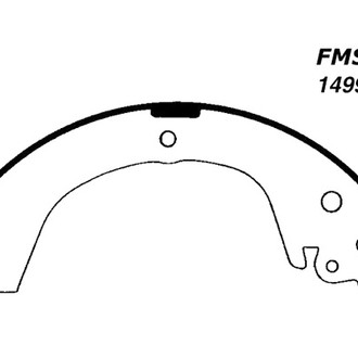 Centric® - Premium Rear Drum Brake Shoes