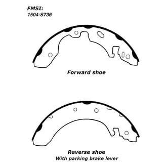 Centric® - Premium Drum Brake Shoes