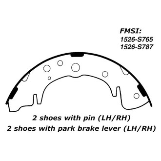 Centric® - Premium Drum Brake Shoes