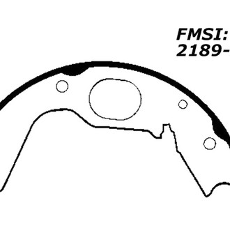Centric® - Premium Rear Parking Brake Shoes