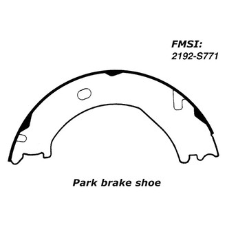 Centric® - Premium Parking Brake Shoes