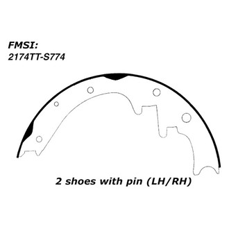 Centric® - Premium Drum Brake Shoes