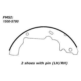 Centric® - Premium Drum Brake Shoes