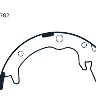 Centric® - Premium Rear Parking Brake Shoes