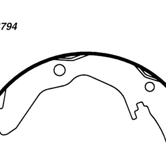 Centric® - Premium Rear Parking Brake Shoes