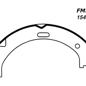 Centric® - Premium Parking Brake Shoes