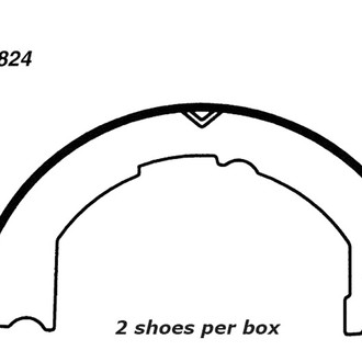 Centric® - Premium Rear Parking Brake Shoes