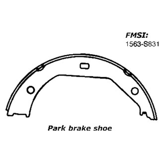 Centric® - Premium Rear Parking Brake Shoes