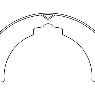 Centric® - Premium Rear Parking Brake Shoes