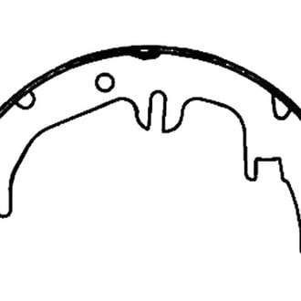 Centric® - Premium Rear Parking Brake Shoes