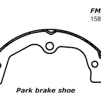 Centric® - Premium Rear Parking Brake Shoes