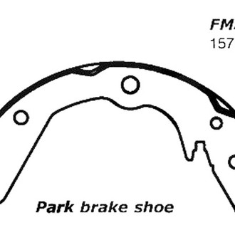 Centric® - Premium Rear Parking Brake Shoes