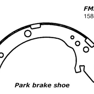 Centric® - Premium Rear Parking Brake Shoes