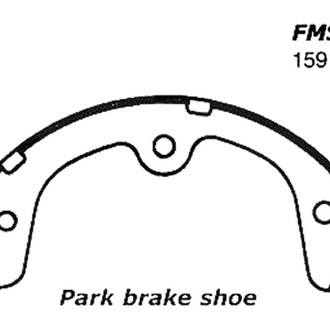 Centric® - Premium Rear Parking Brake Shoes