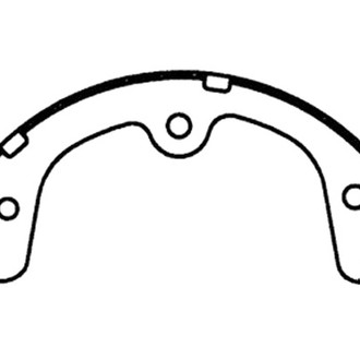 Centric® - Premium Rear Parking Brake Shoes
