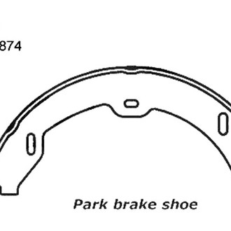Centric® - Premium Rear Parking Brake Shoes