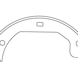Centric® - Premium Rear Parking Brake Shoes