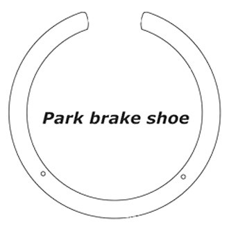 Centric® - Premium Parking Brake Shoes