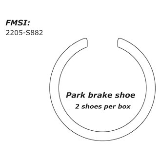 Centric® - Premium Parking Brake Shoes